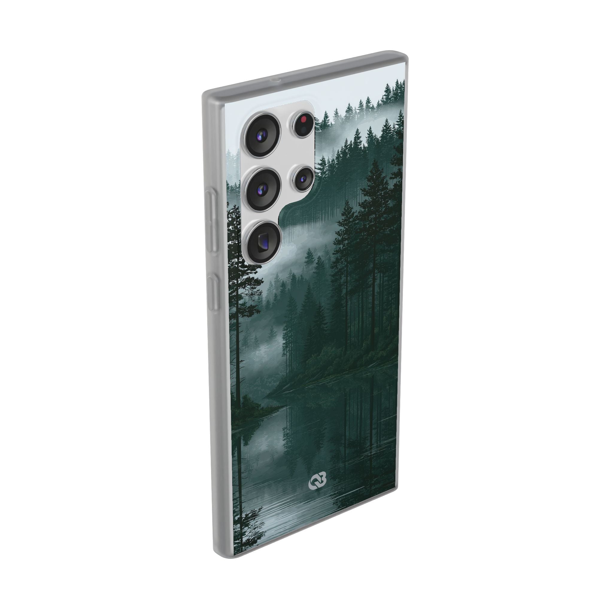Green Lite Phone Case for Samsung - Misty Evergreen Mirror