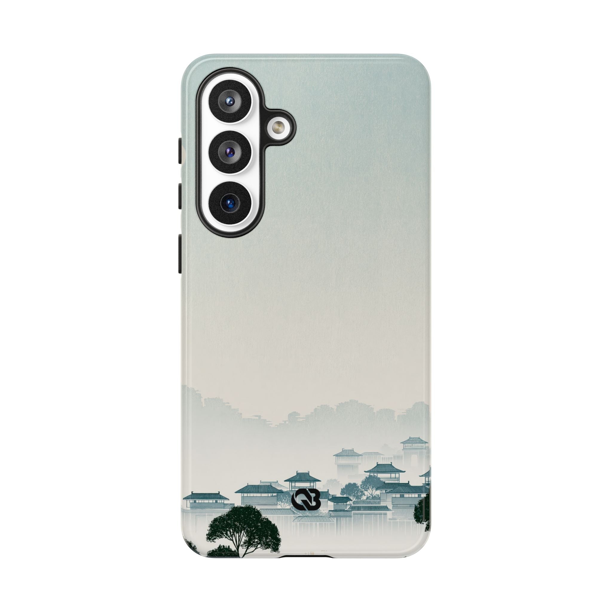 Blue Tough Phone Case for Samsung - Mist Valley Pagoda