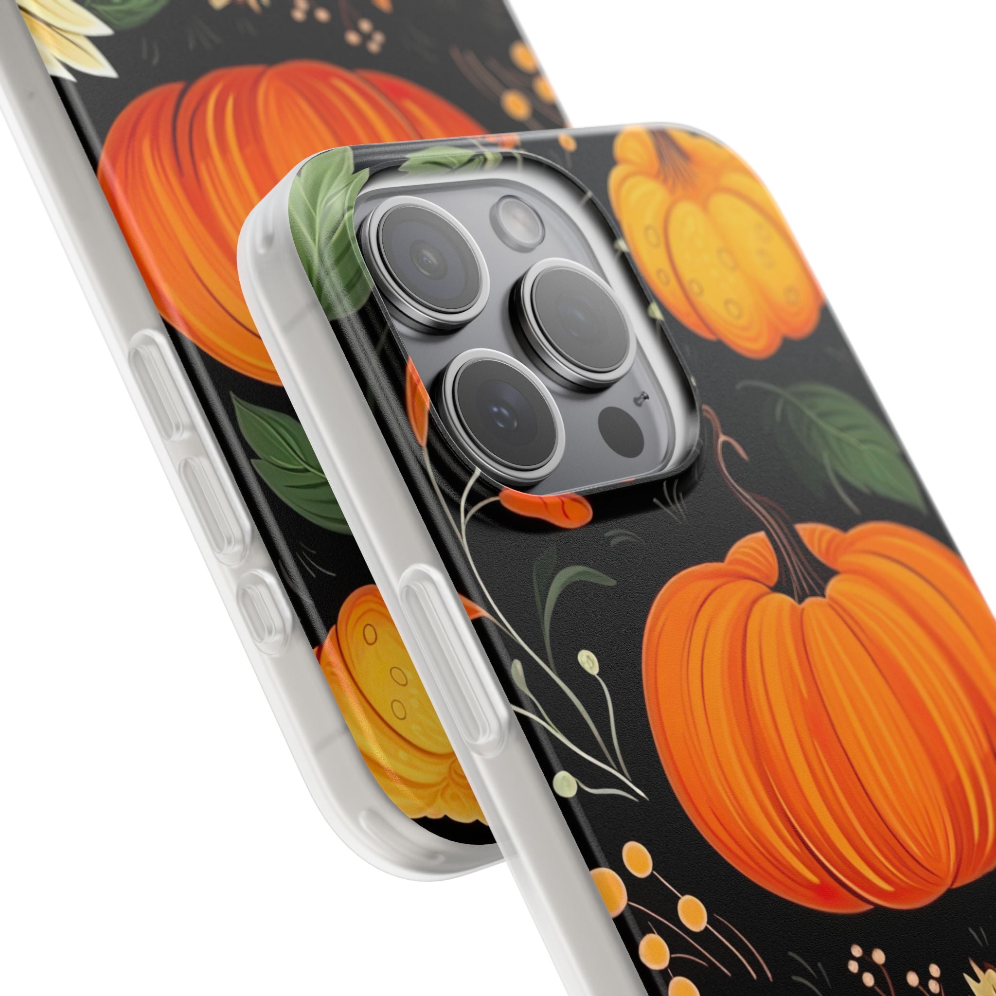 Pumpkin Glow iPhone 15 Pro Max Case - Soft
