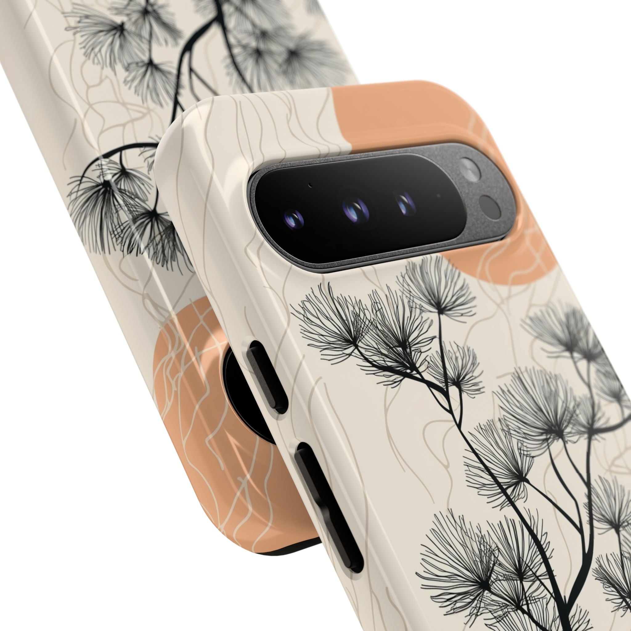 Spiky Tree Sunset Google Pixel 9 Pro XL Case - Tough