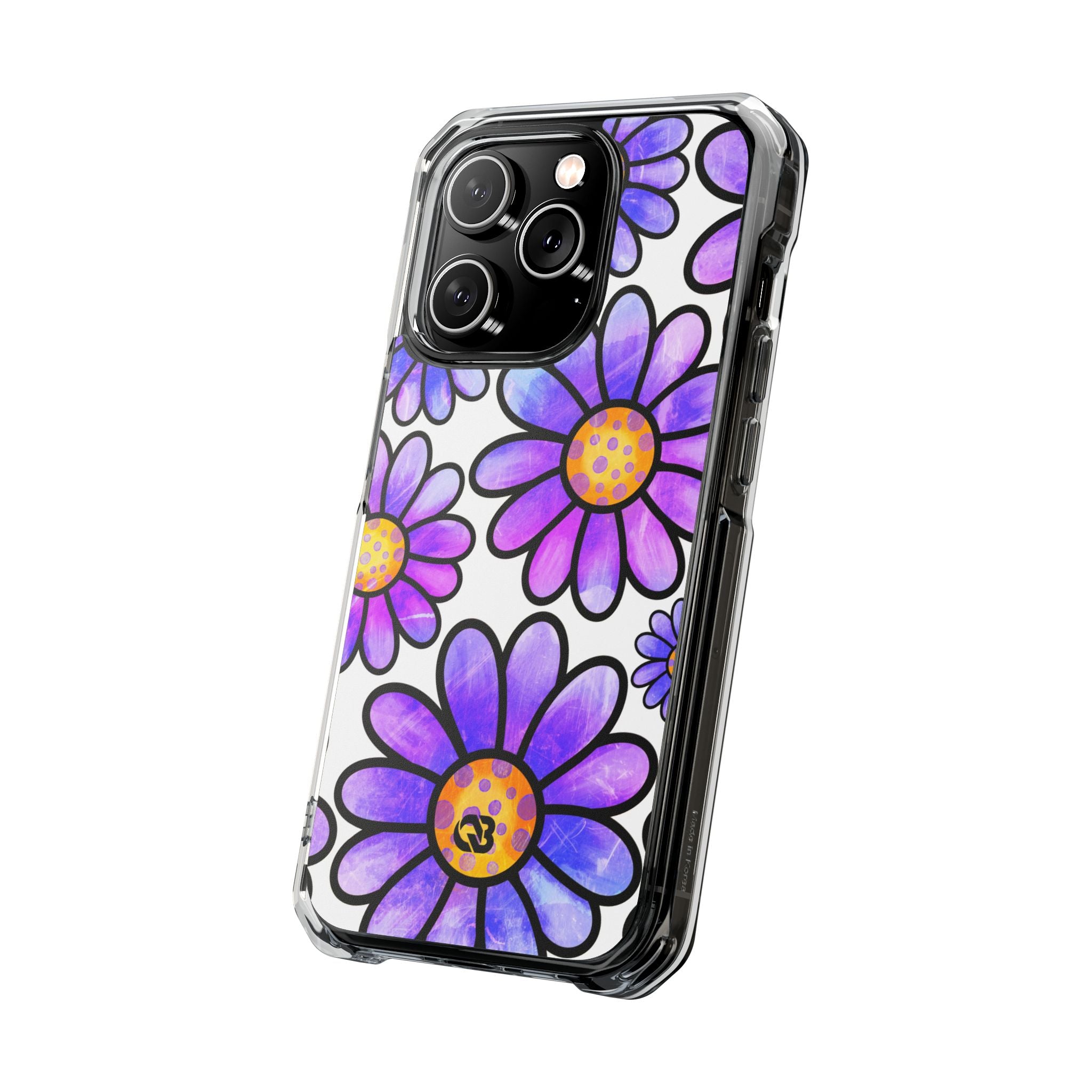 Violet Grunge Bloom · Impact Phone Case for iPhone · Magsafe