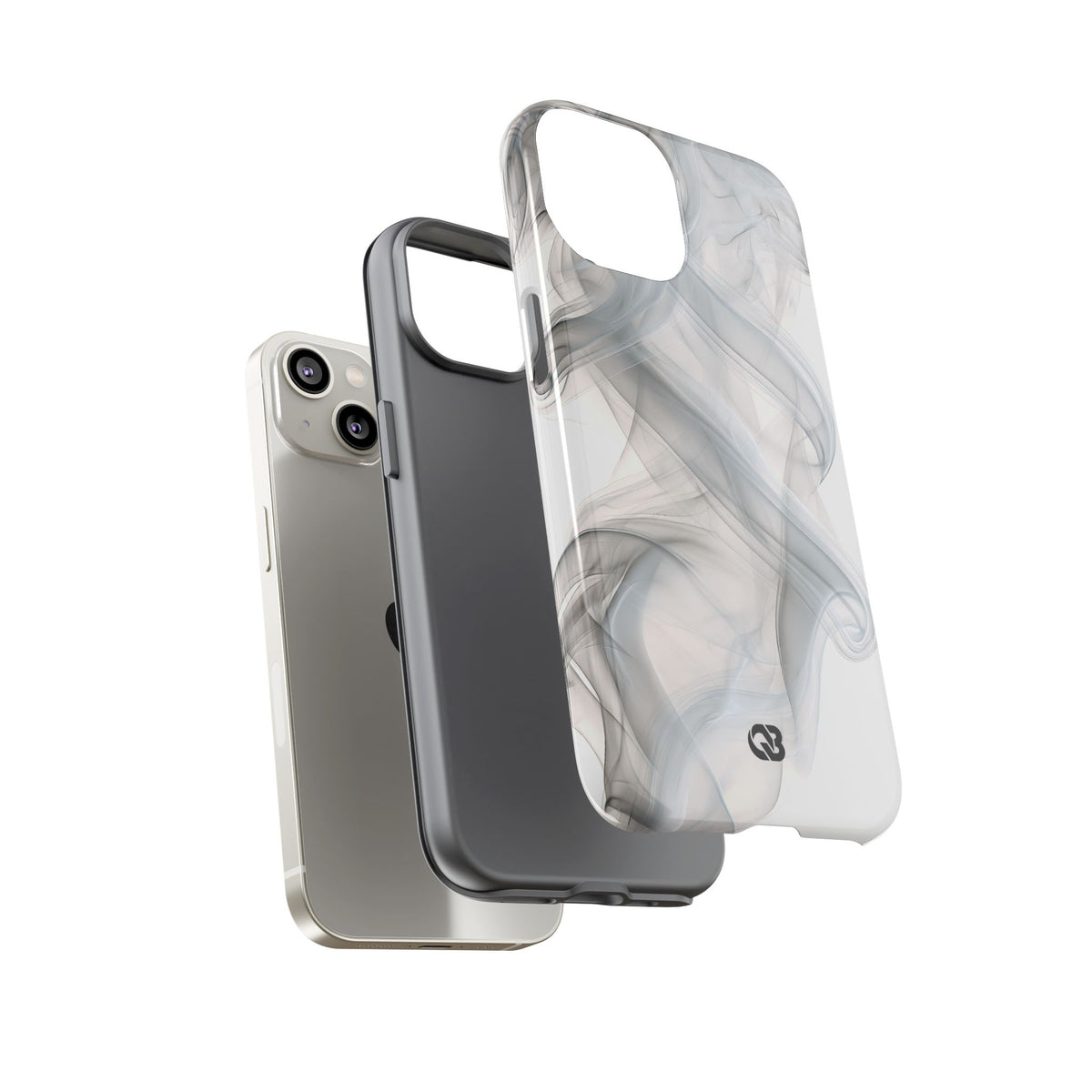 Vapor Noir · Tough Phone Case for iPhone · White