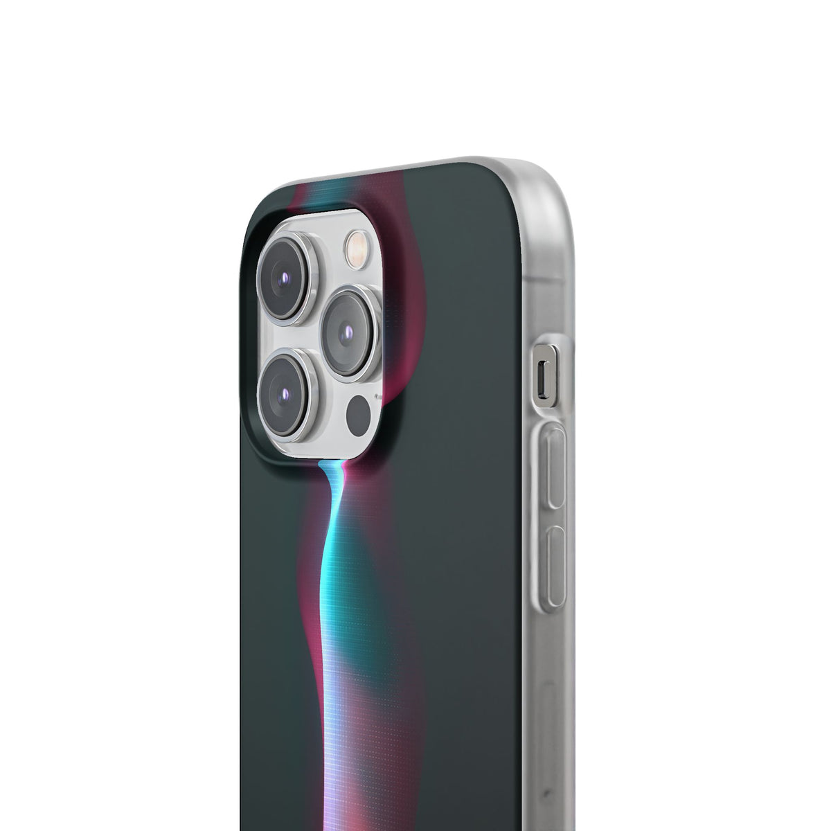 Neon Pixel Flow · Lite Phone Case for iPhone · Black