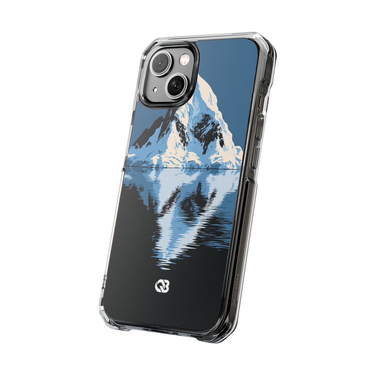 Glacial Horizon · Clear Impact Magnetic Phone Case for iPhone · Blue