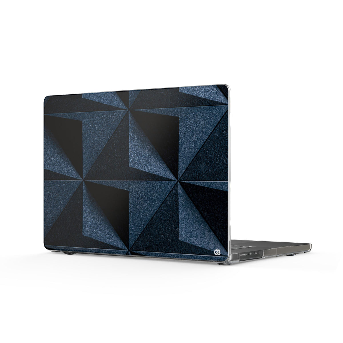 Faceted Slate · Clear Hard Case for MacBook · Blue