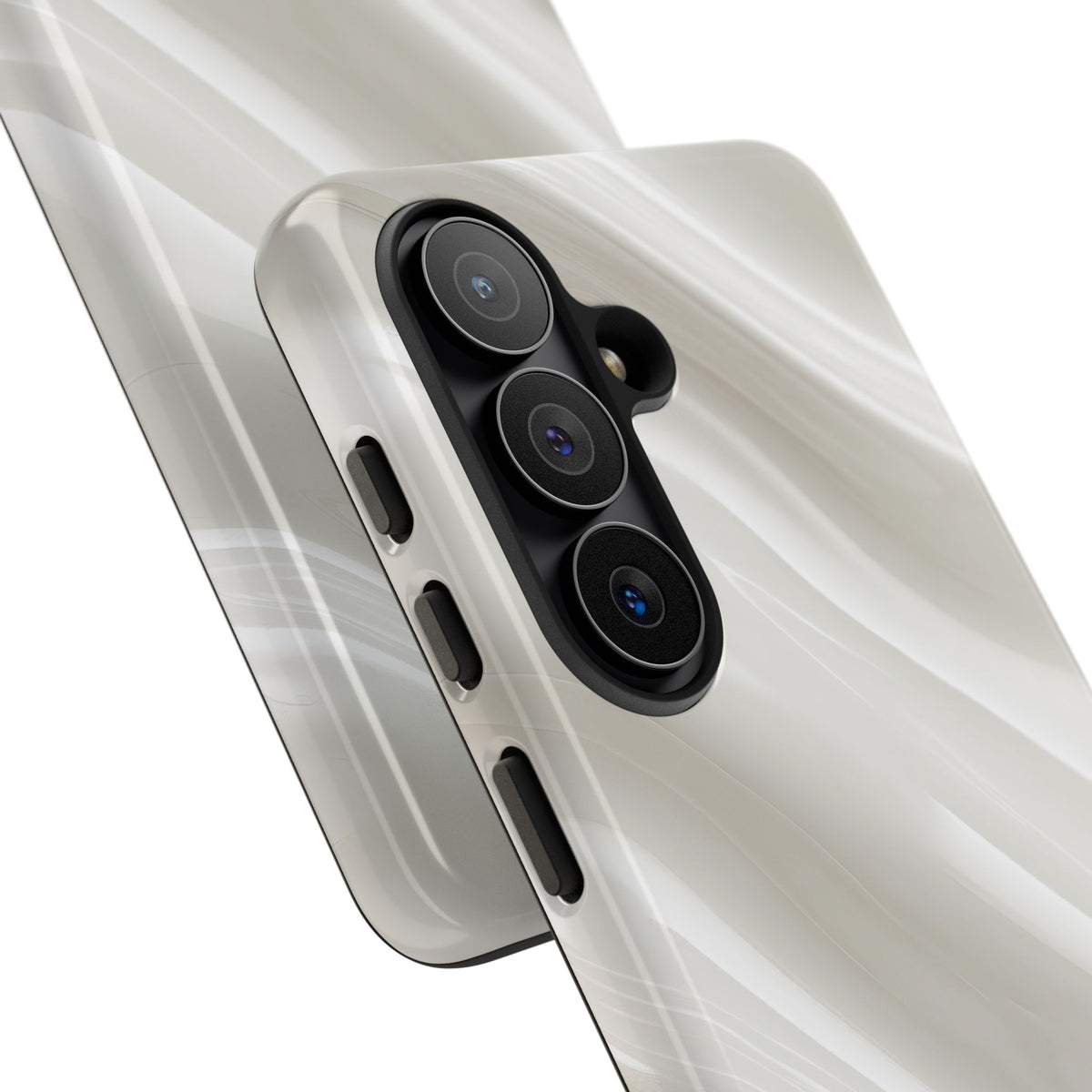 Liquid Enamel Fold · Tough Phone Case for Samsung · White