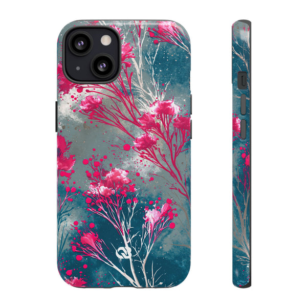 Cyber Blossom · Tough Phone Case for iPhone · Teal