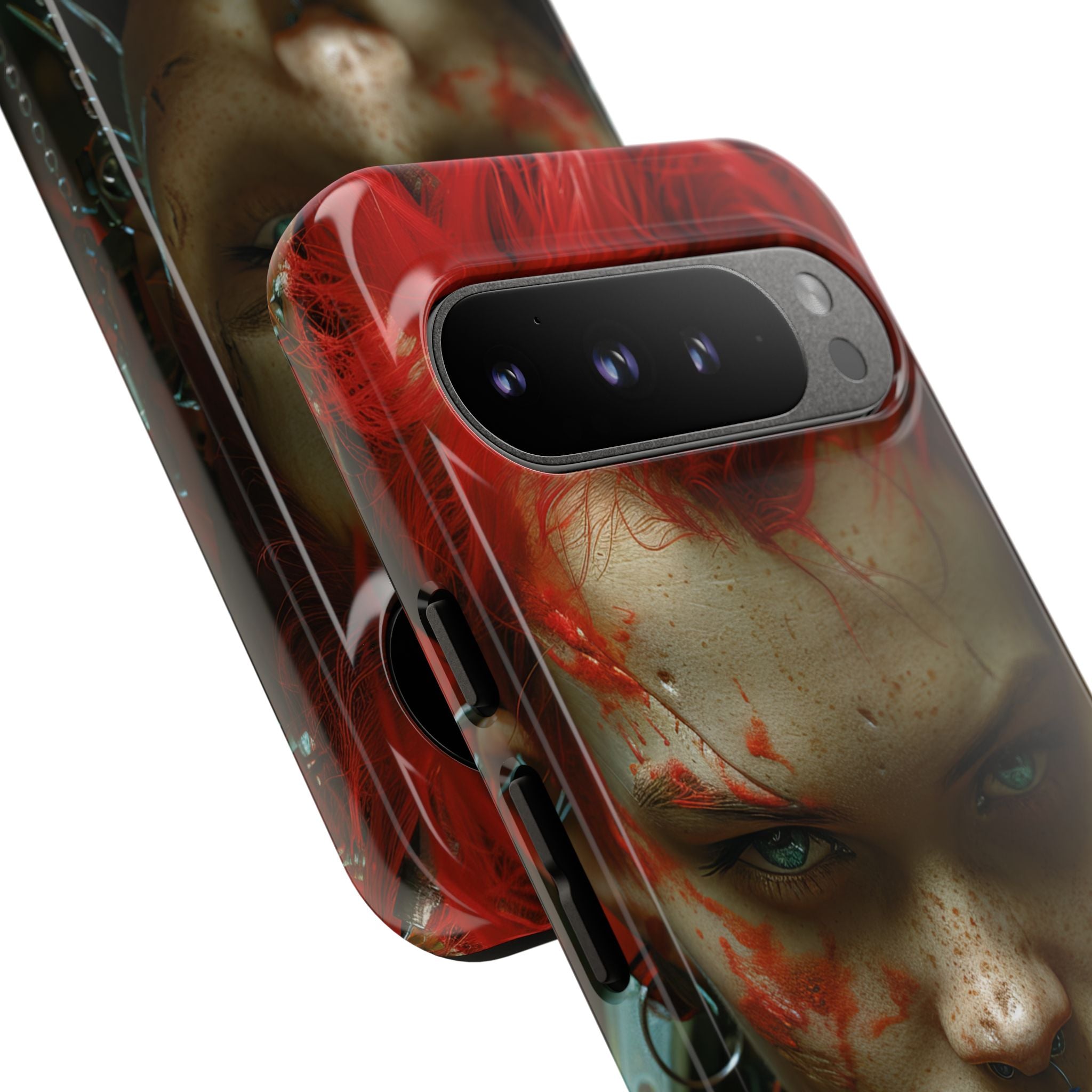 Red Spike Gaze Google Pixel 9 Pro XL Case - Tough