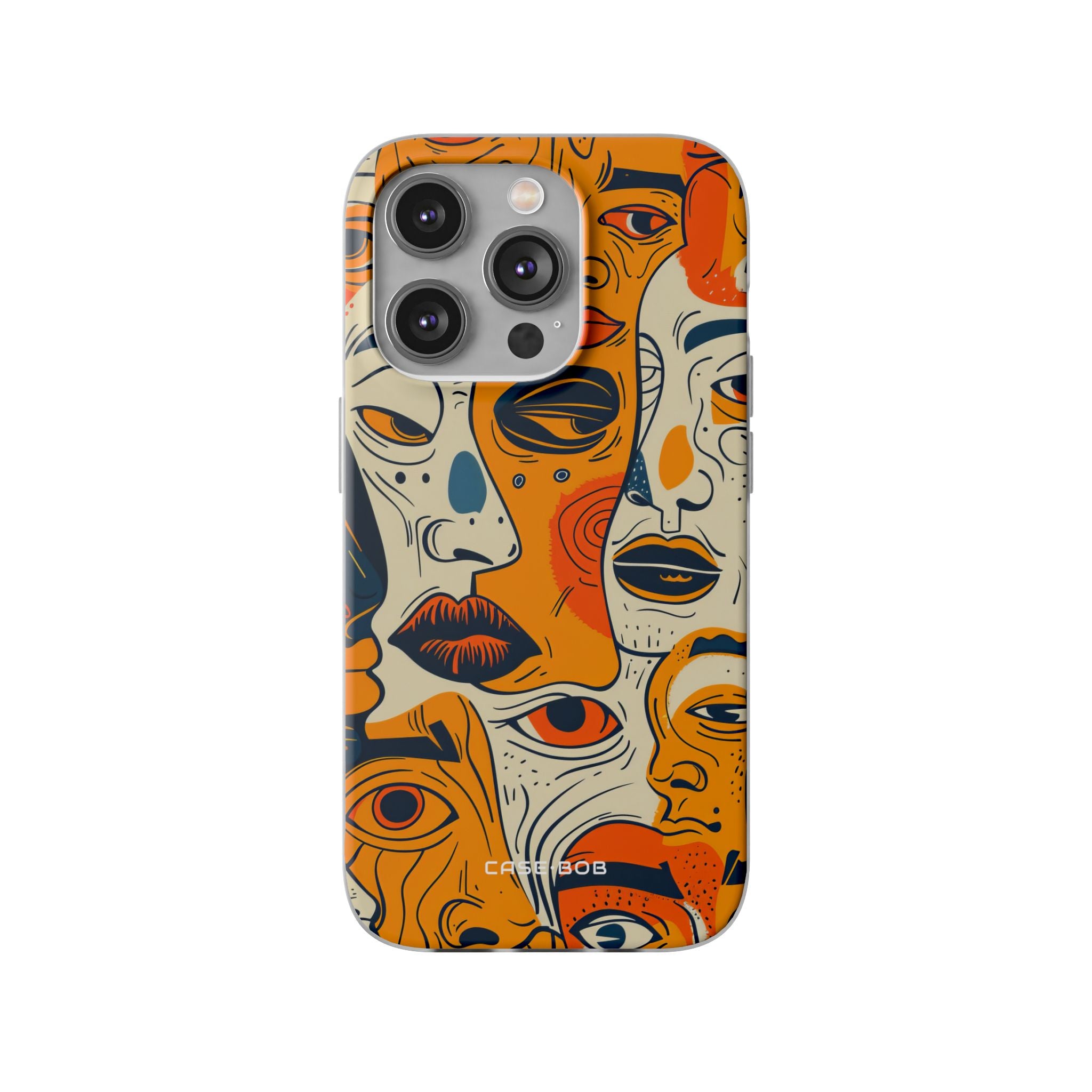 Tangled Faces Sunset iPhone 14 Pro Case - Soft