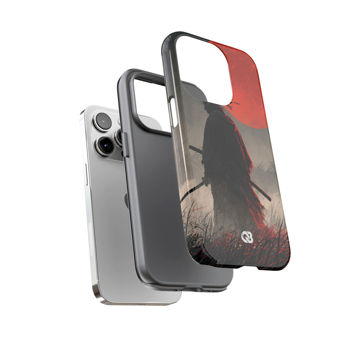 Crimson Moon Ronin · Tough Phone Case for iPhone · Black