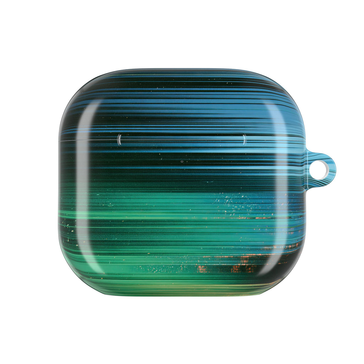 Digital Shoreline Drift · Hard Case for AirPods & AirPods Pro · Teal