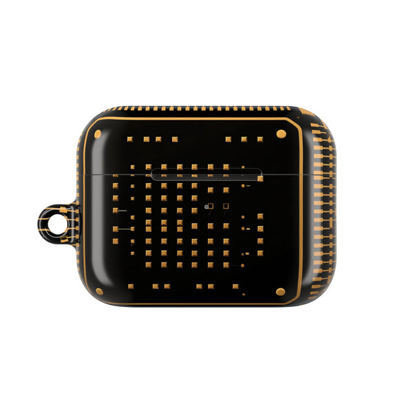 Golden Circuit Architecture · Hard Case for AirPods & AirPods Pro · Gold