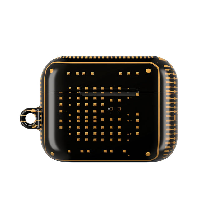 Golden Circuit Architecture · Hard Case for AirPods & AirPods Pro · Gold