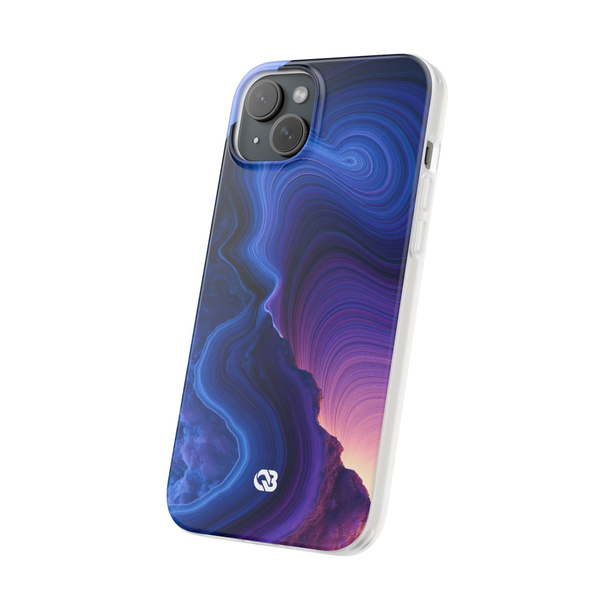 Radiant Strata · Lite Phone Case for iPhone · Blue