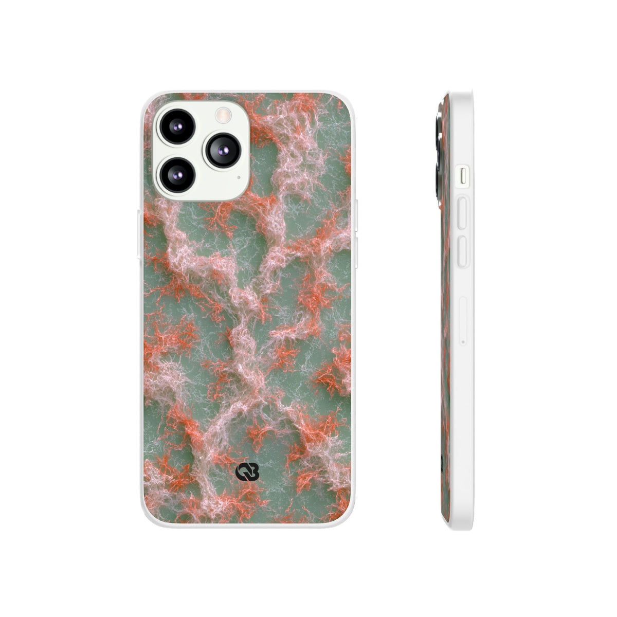 Coral Pixel Matrix · Lite Phone Case for iPhone · Green