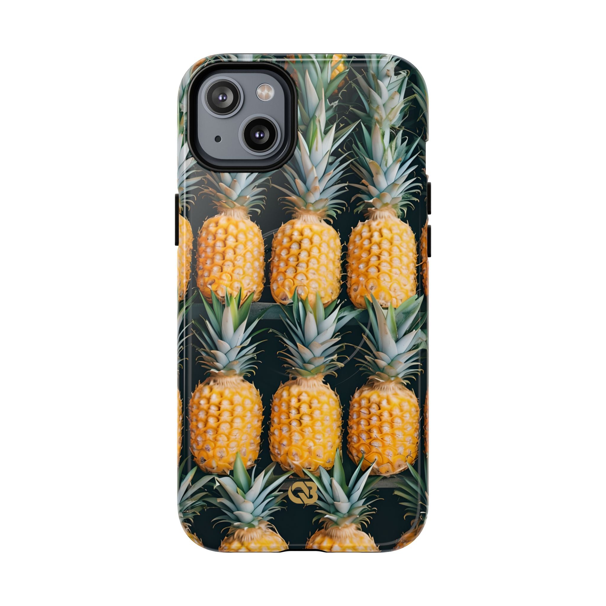 Lignes d'ananas dorés