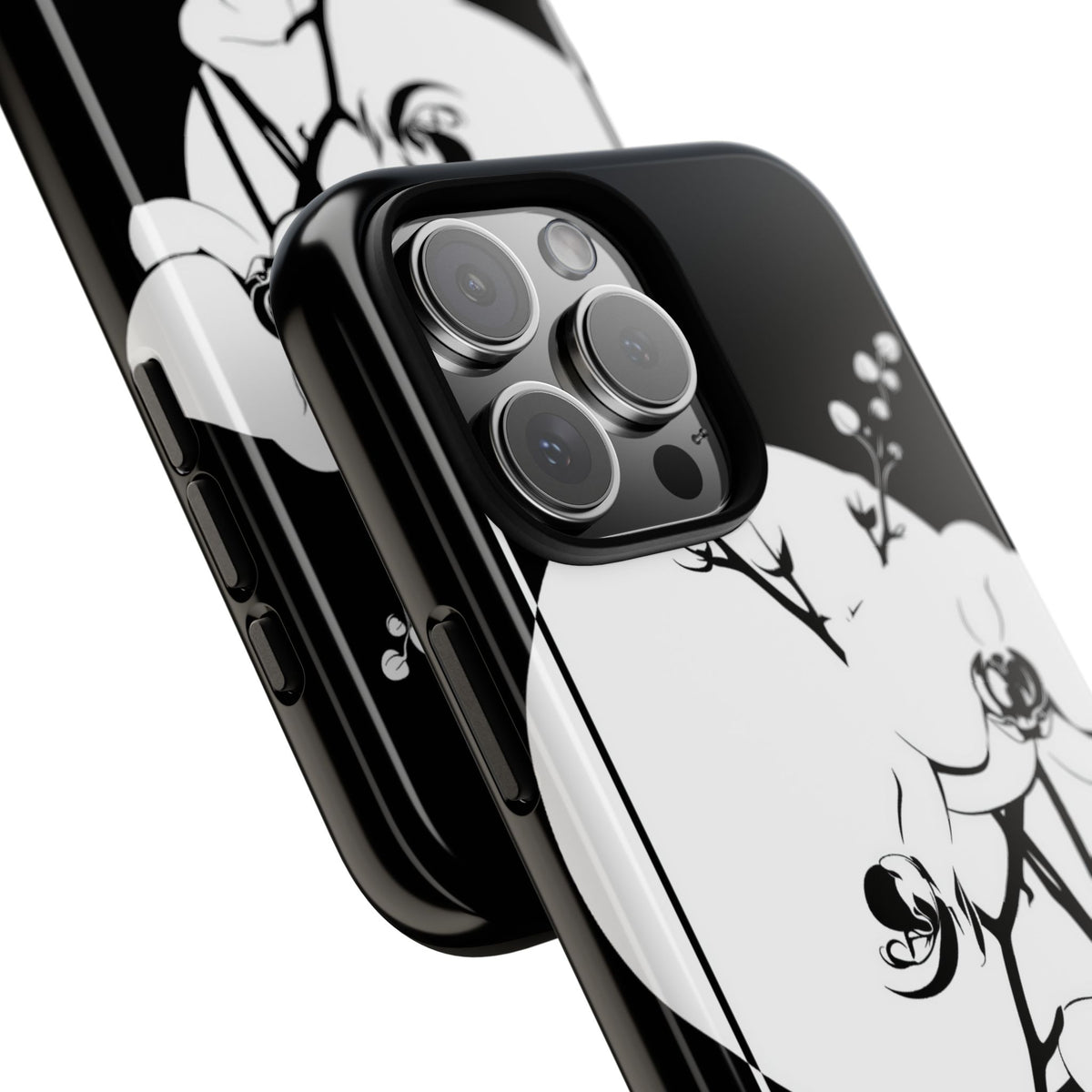 Nocturne Orchid Bloom · Tough Phone Case for iPhone · Black