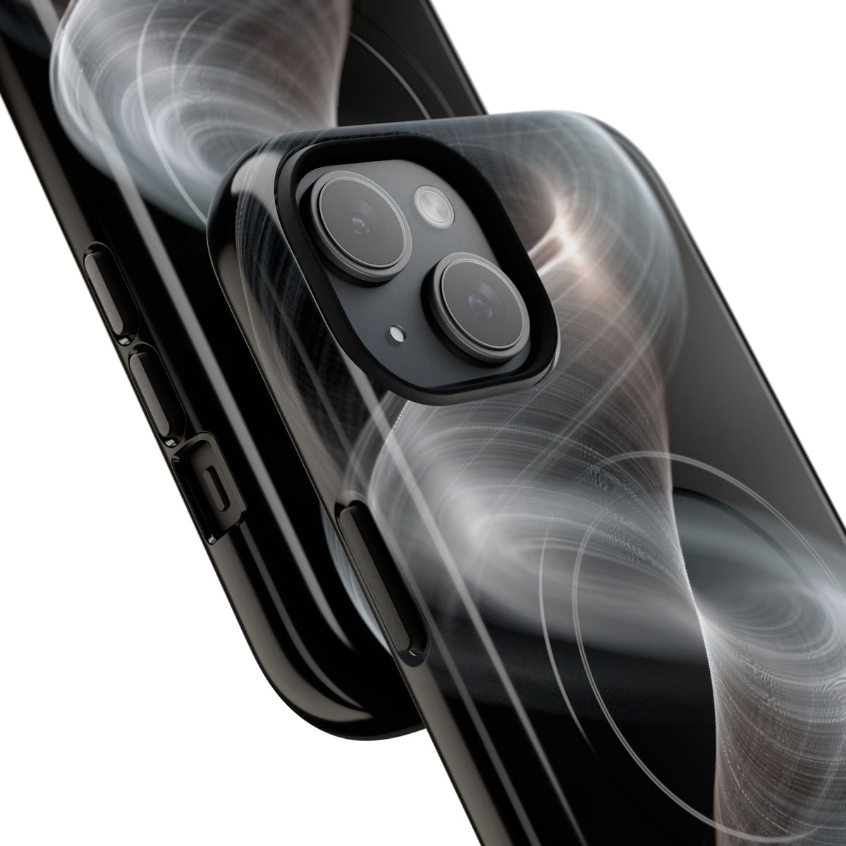 Luminous Vortex · Tough 2.0 Magnetic Phone Case for iPhone · Black