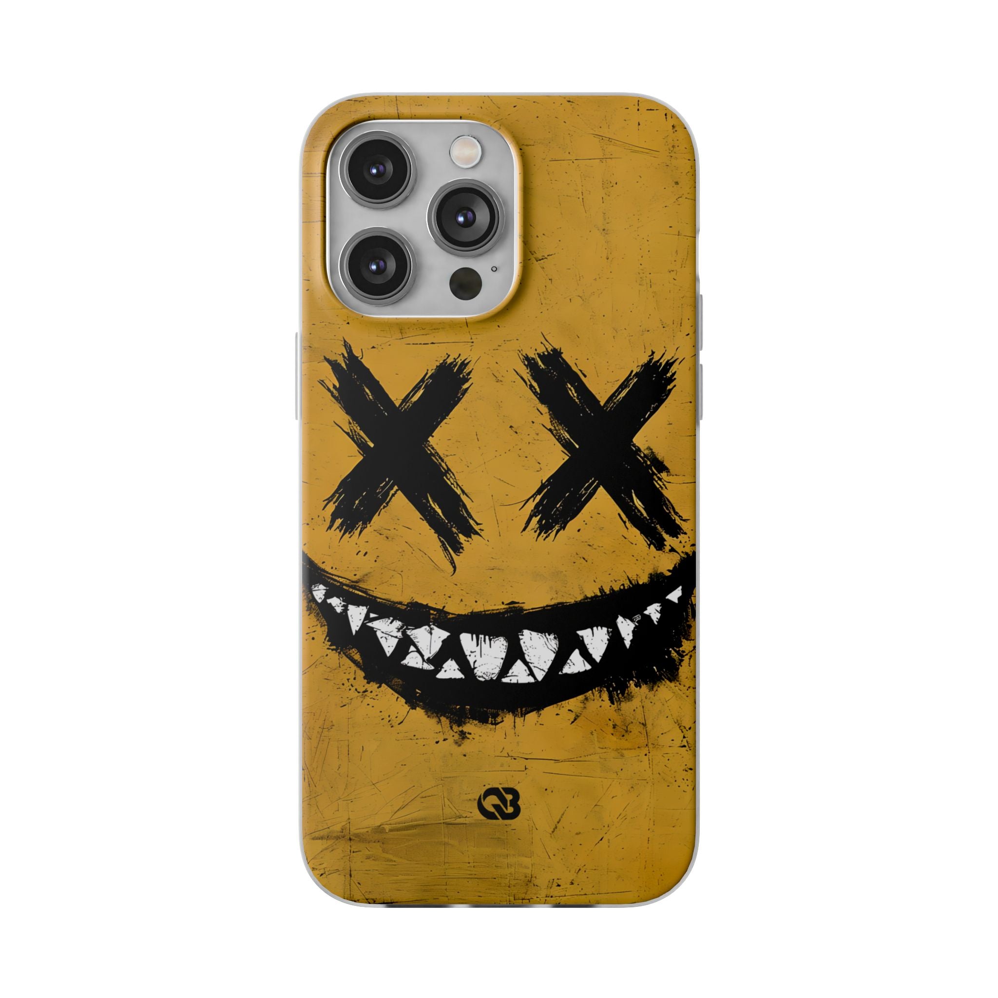 Gritty Ochre Smile · Soft Coque de téléphone pour iPhone