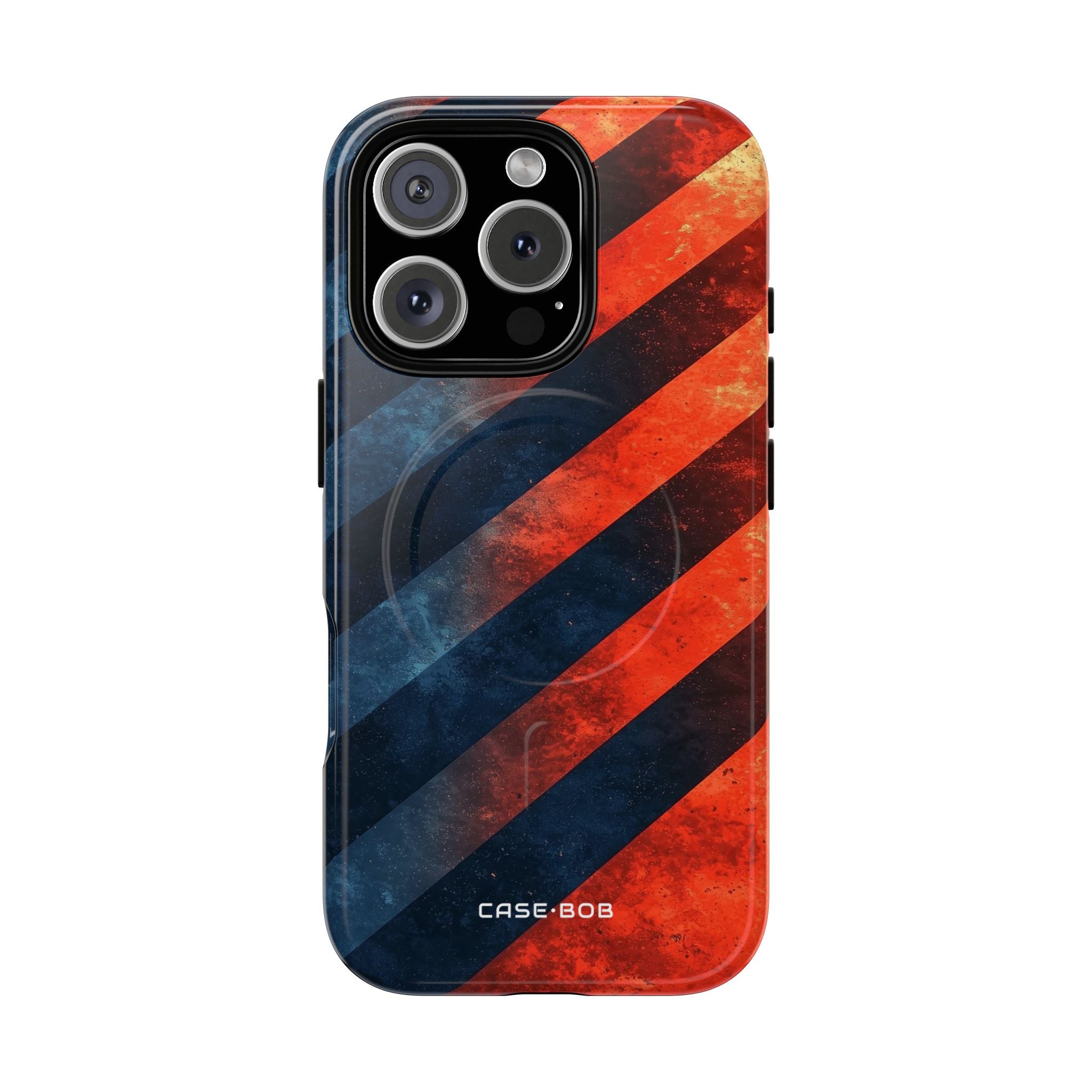 Diagonale Streifen Blaze iPhone 16 Pro Case - Tough+