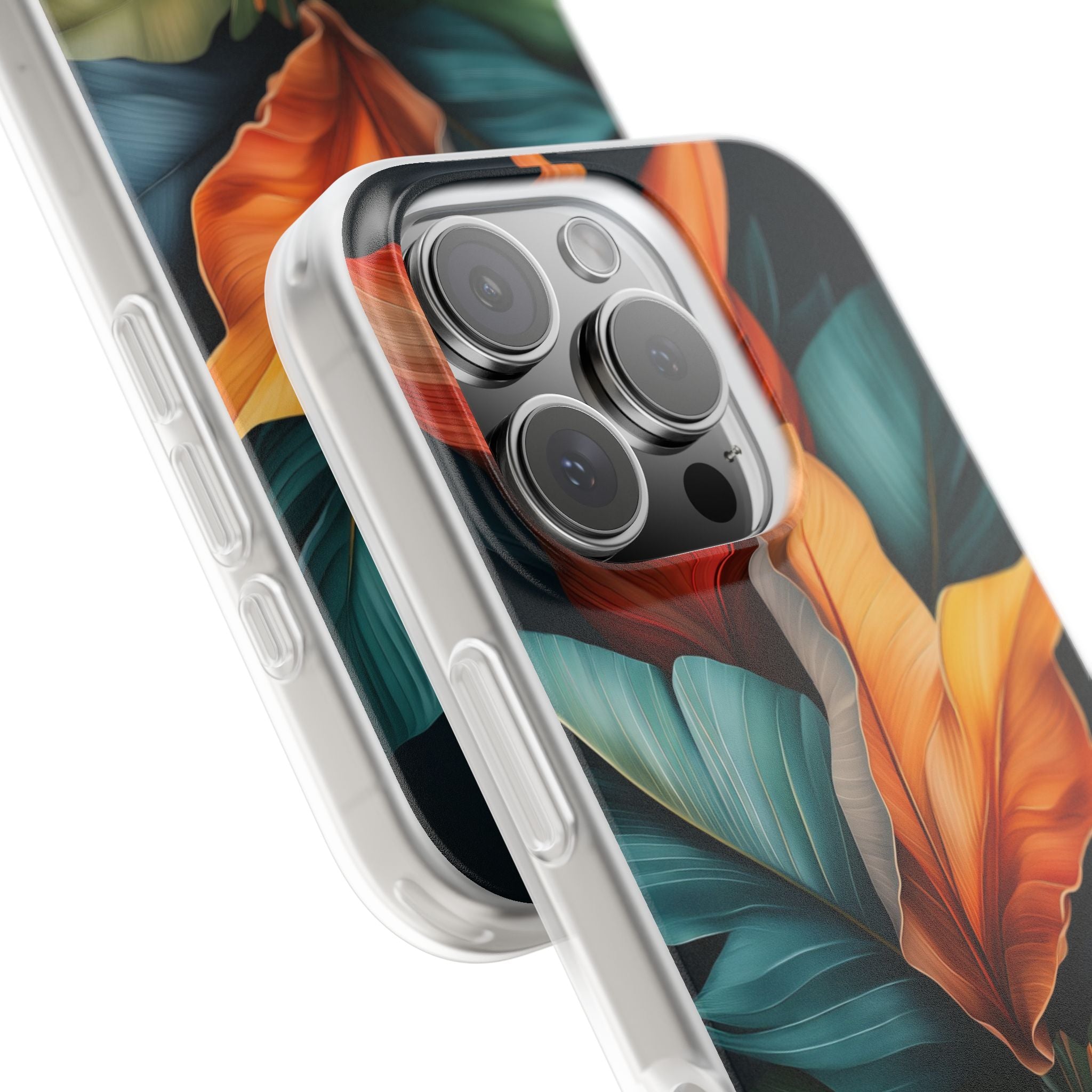 Tropischer Blattburst iPhone 16 Pro Case - Soft