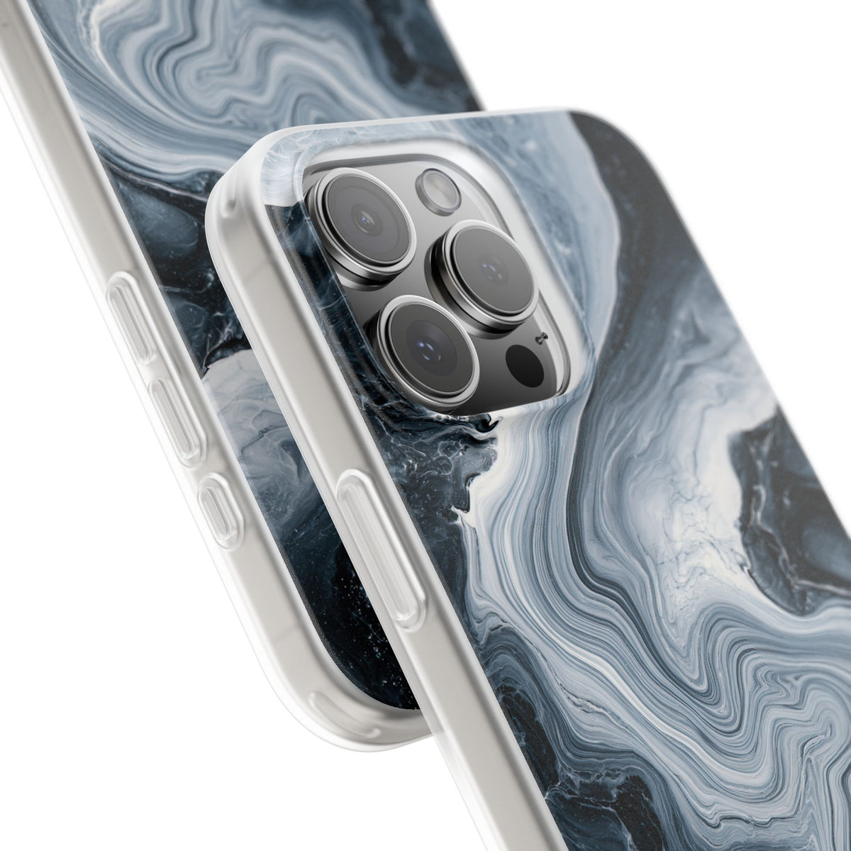 Suminagashi Ink Flow · Lite Phone Case for iPhone · Grey