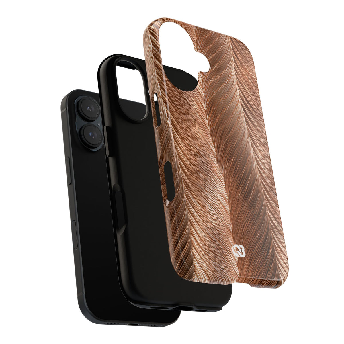 Rose Gold Weave · Tough Phone Case for iPhone · Brown