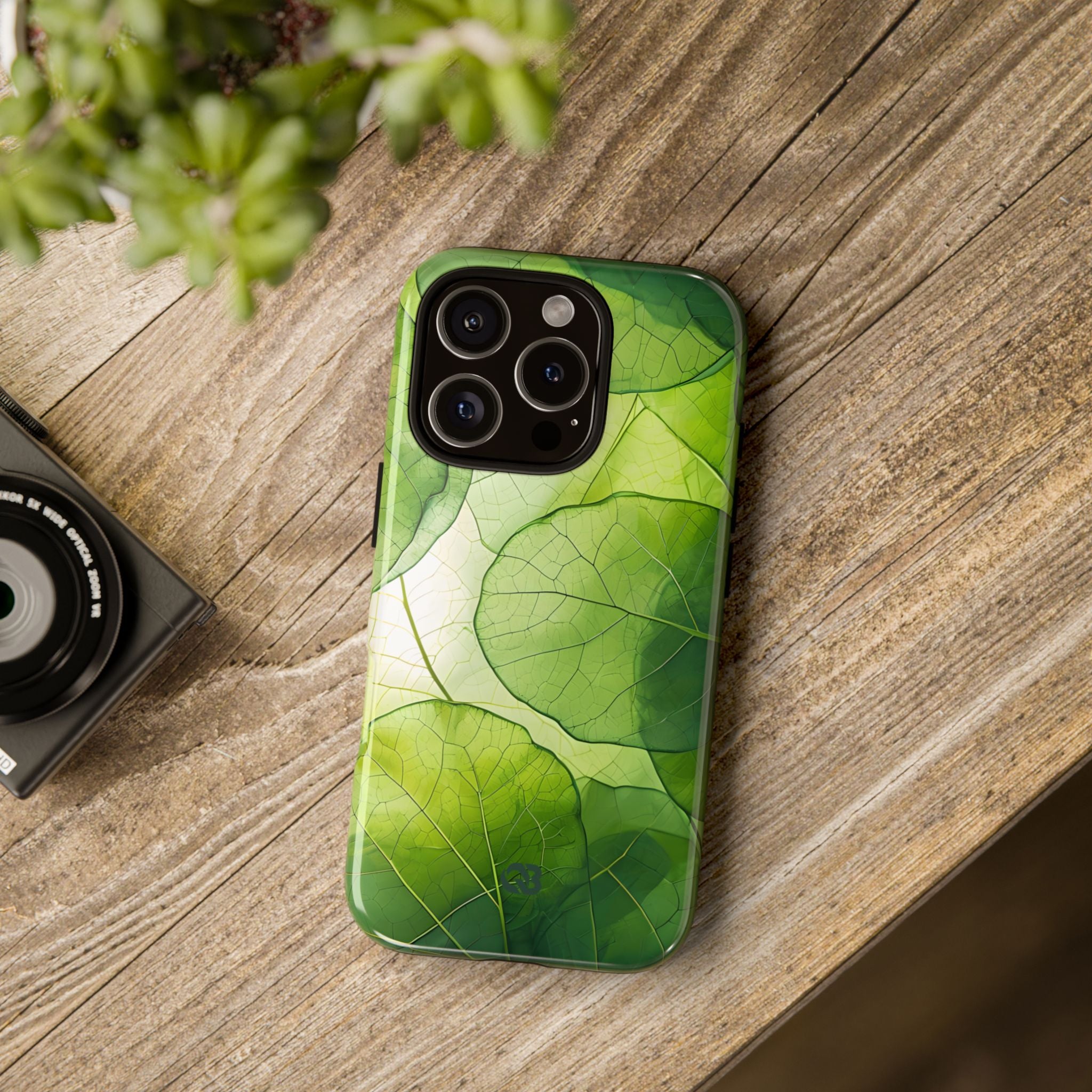 Emerald Leaf Veins · Tough Phone Case for iPhone