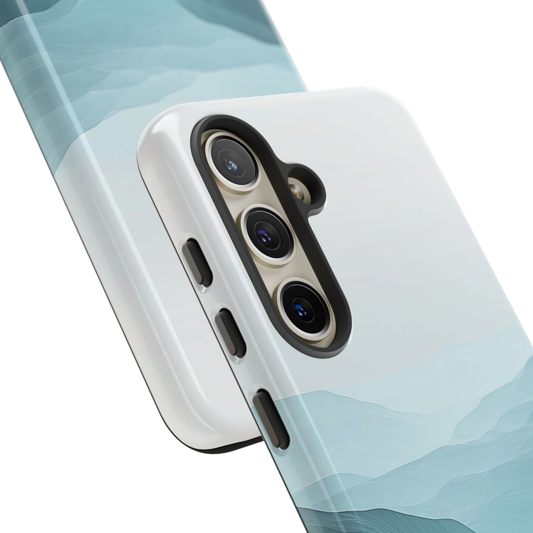 Teal Mist Mountains Samsung S24 Case - Tough