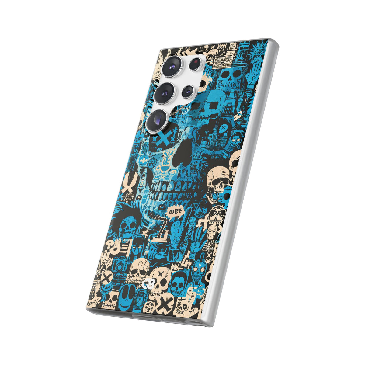 Electric Skull Graffiti · Lite Phone Case for Samsung · Blue