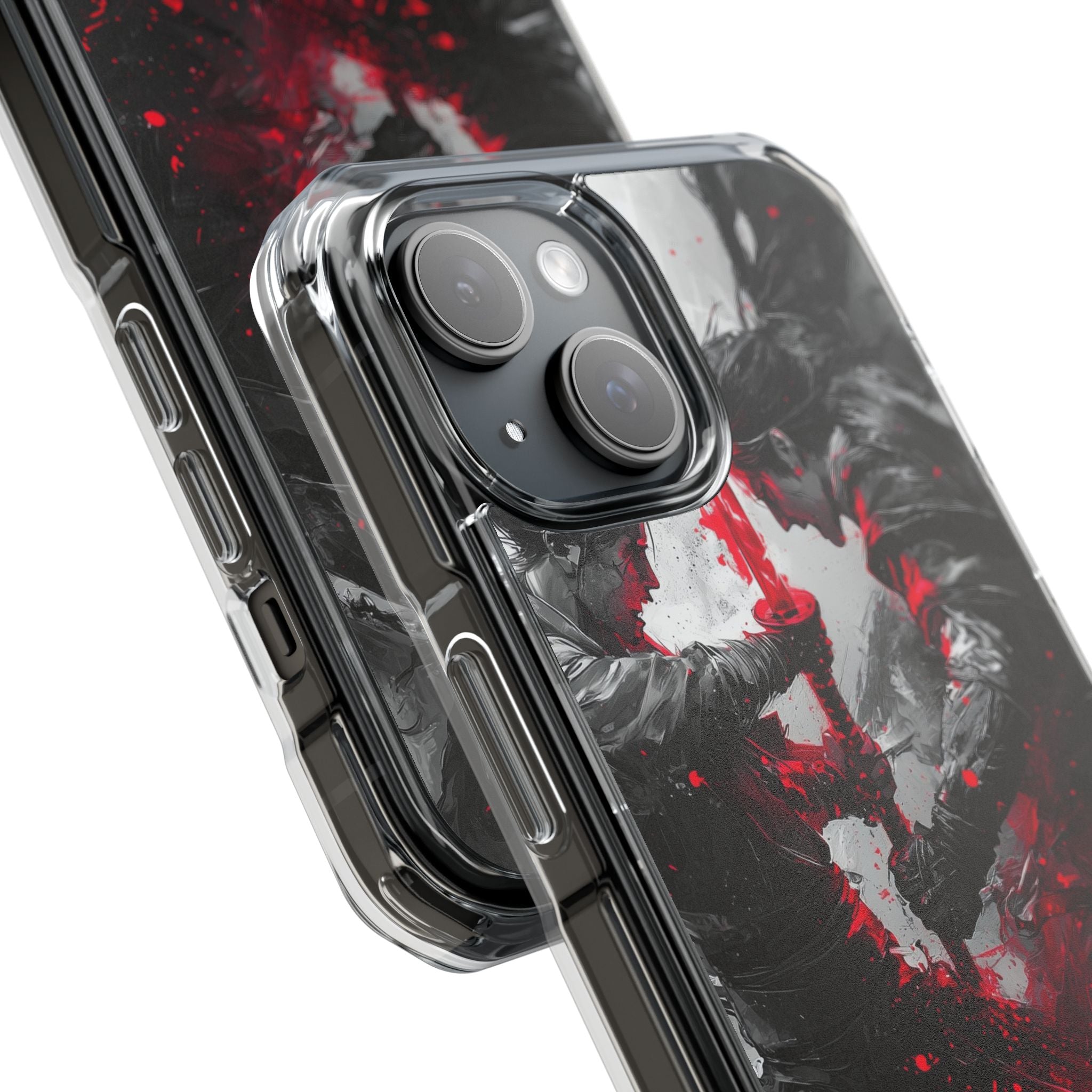 Shattered Crimson Duel · Impact Hoesje voor iPhone · Magsafe