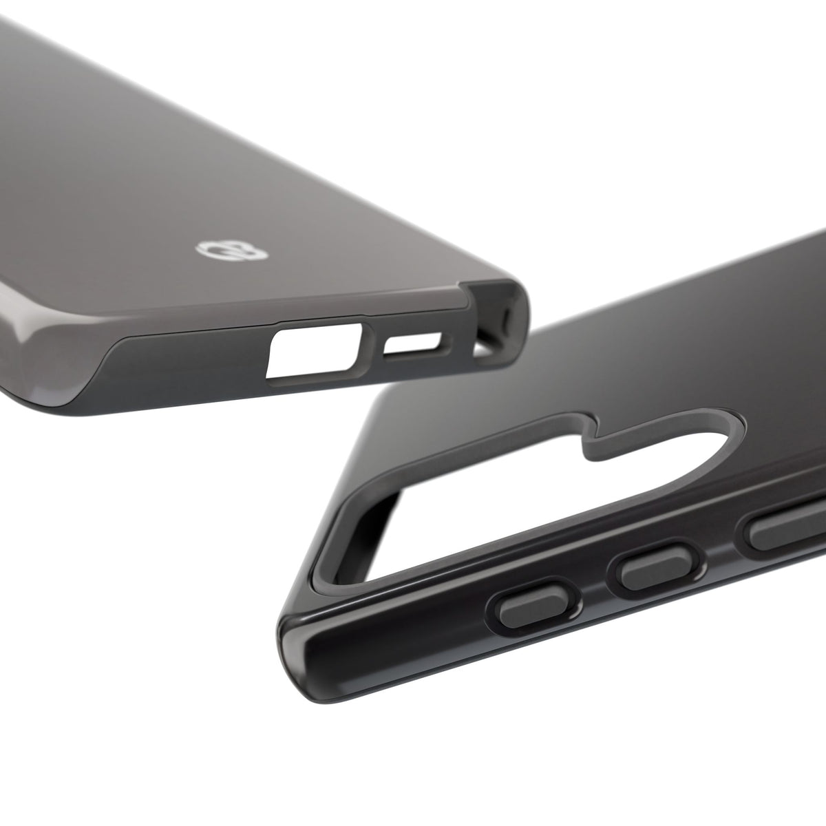 Grey Tough Phone Case for Samsung - Obsidian Ash Fade