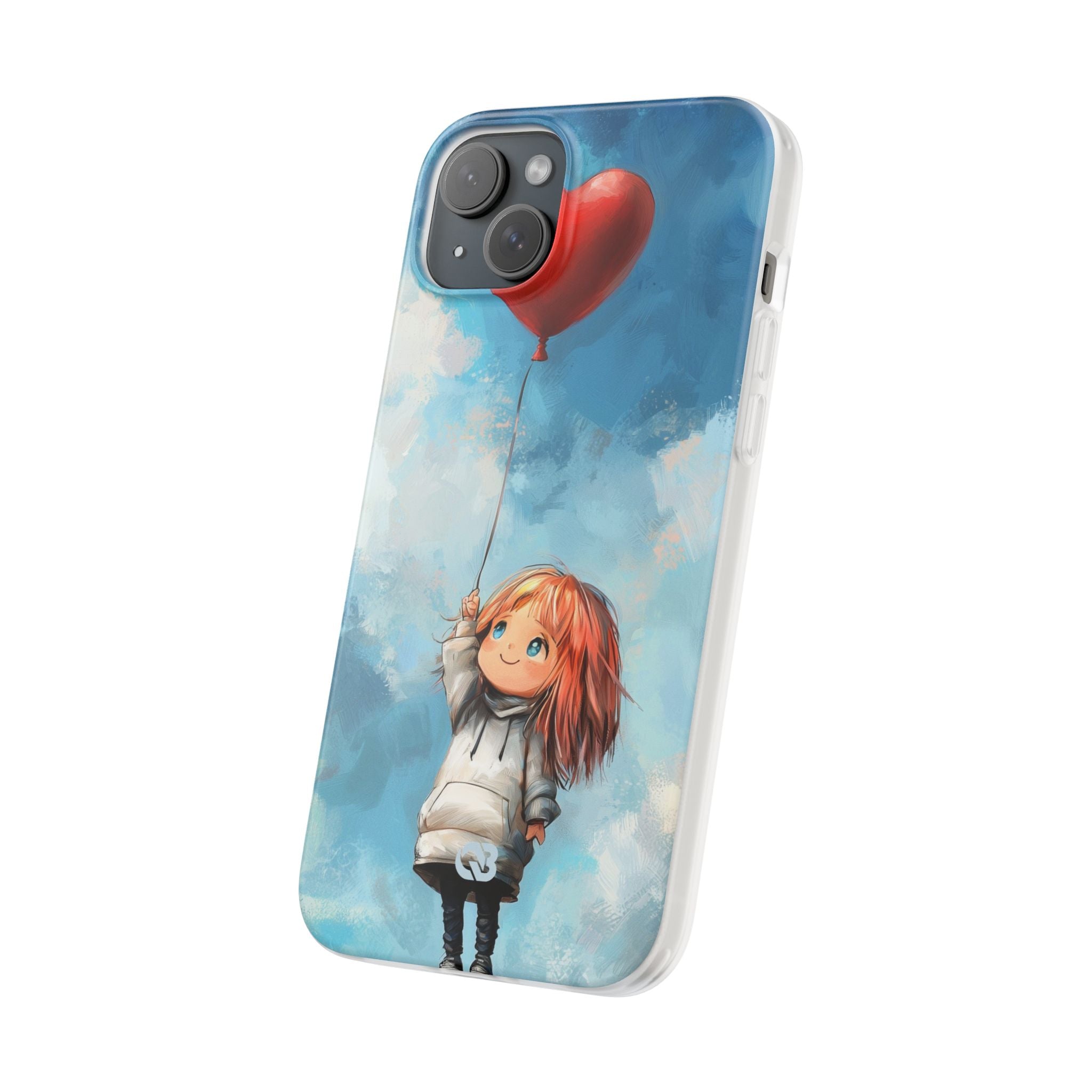 Crimson Heart Sky · Soft Coque de téléphone pour iPhone