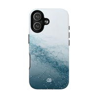 Teal Tough 2.0 Magsafe Phone Case for iPhone - Cyan Vector Lattice
