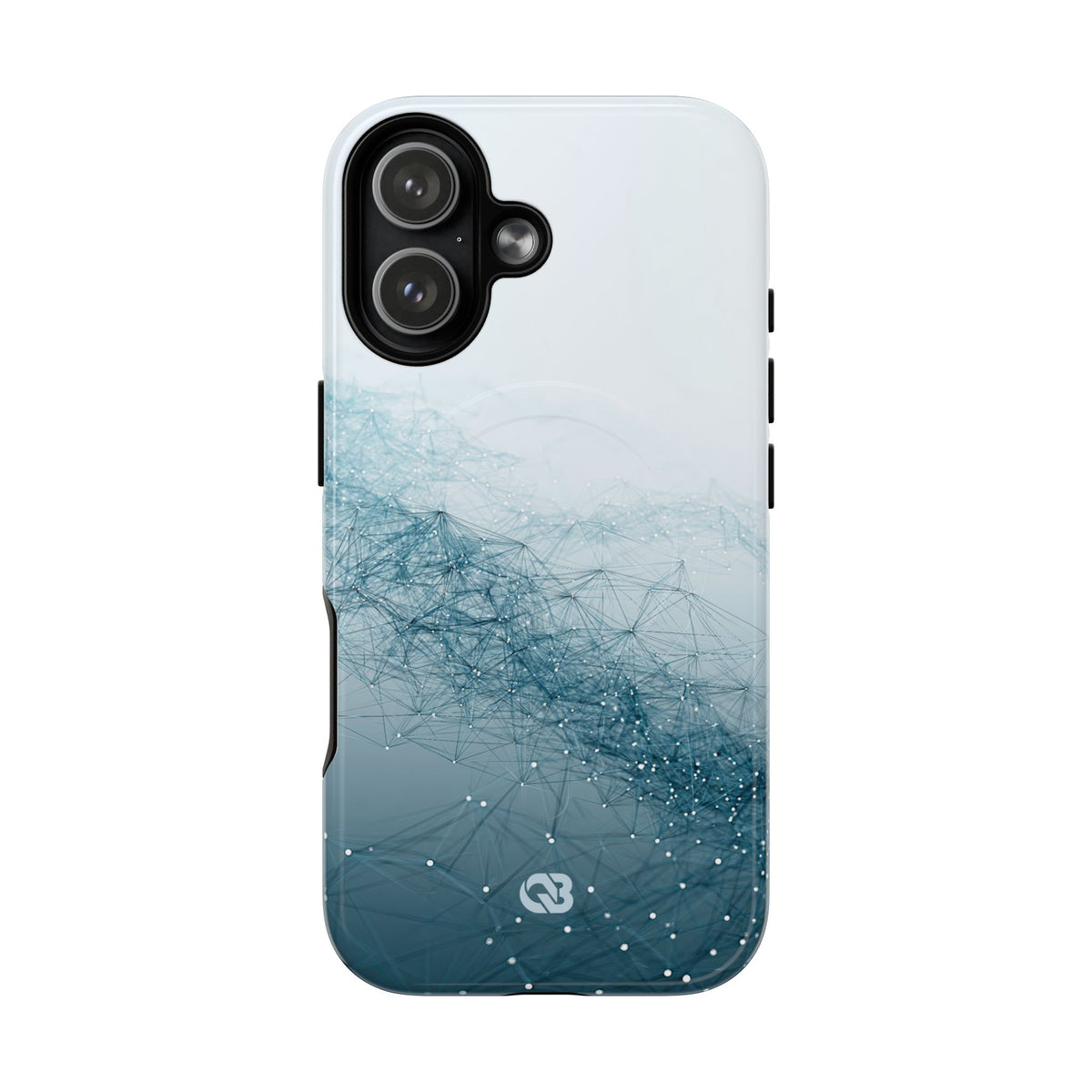 Teal Tough 2.0 Magsafe Phone Case for iPhone - Cyan Vector Lattice