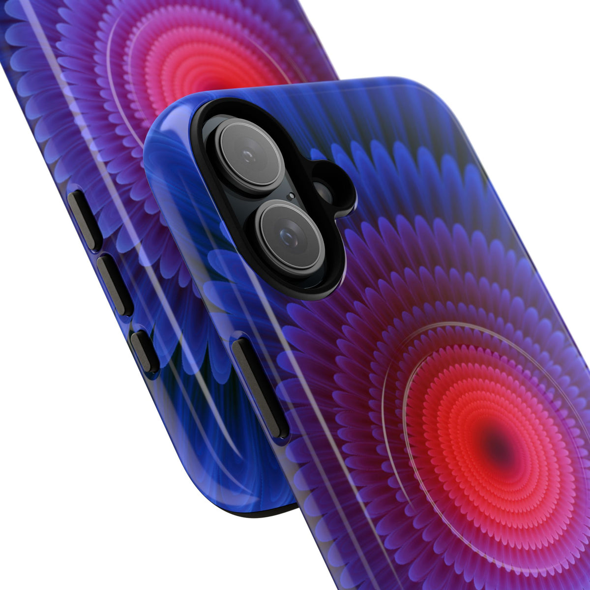 Radial Spectrum Bloom · Tough 2.0 Magnetic Phone Case for iPhone · Blue