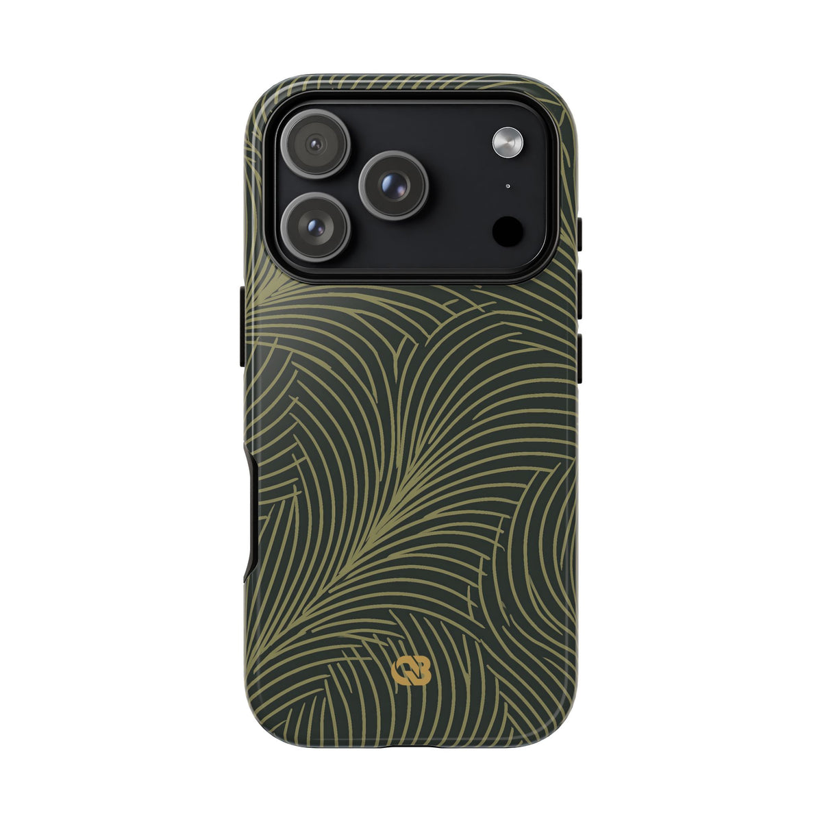 Midnight Palm Frond · Tough Phone Case for iPhone · Green