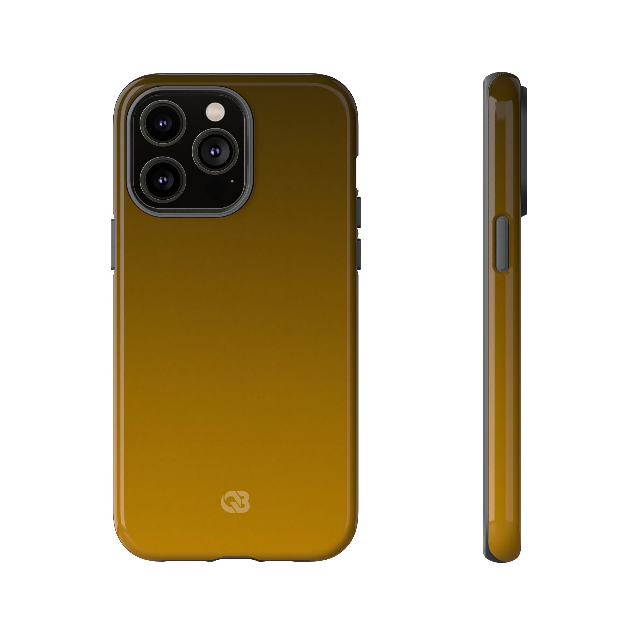 Gold Tough Phone Case for iPhone - Scorched Gold Haze