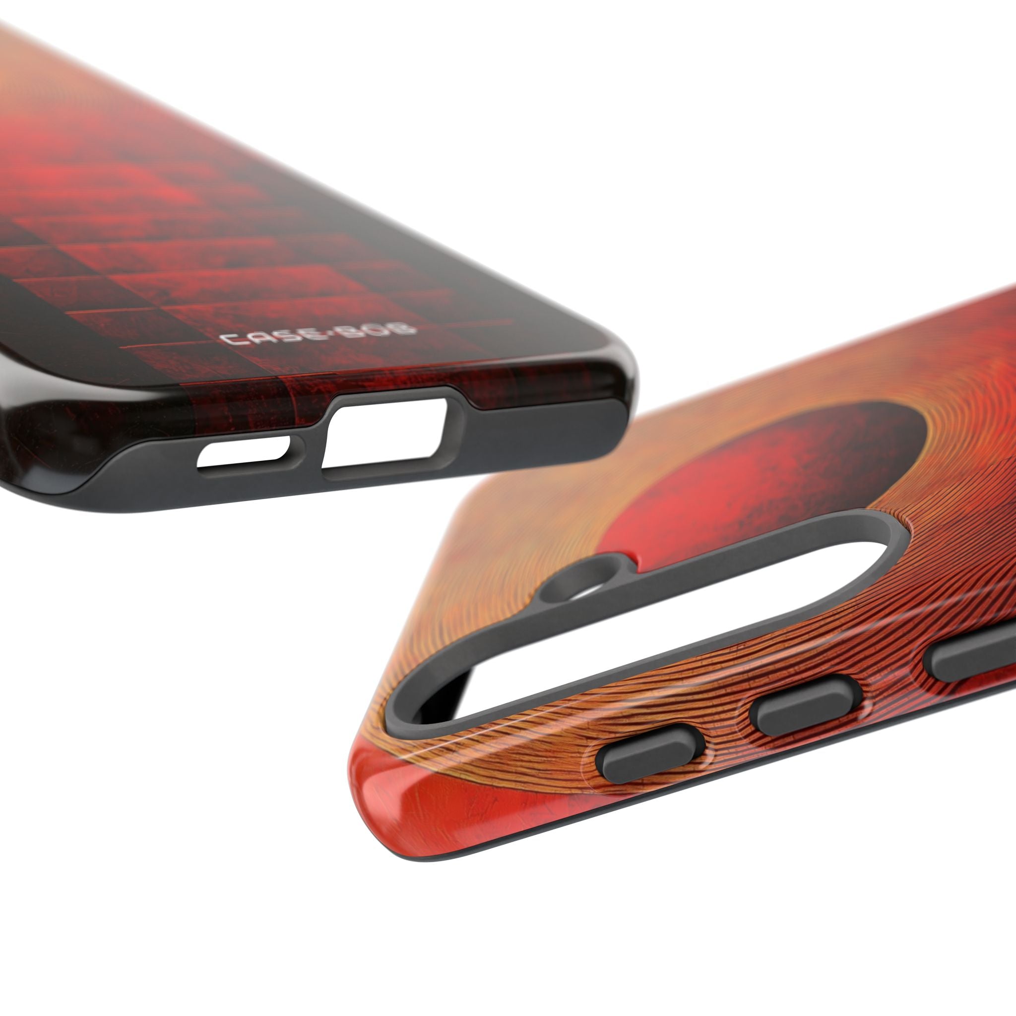 Crimson Orbit Samsung S25 Case - Tough