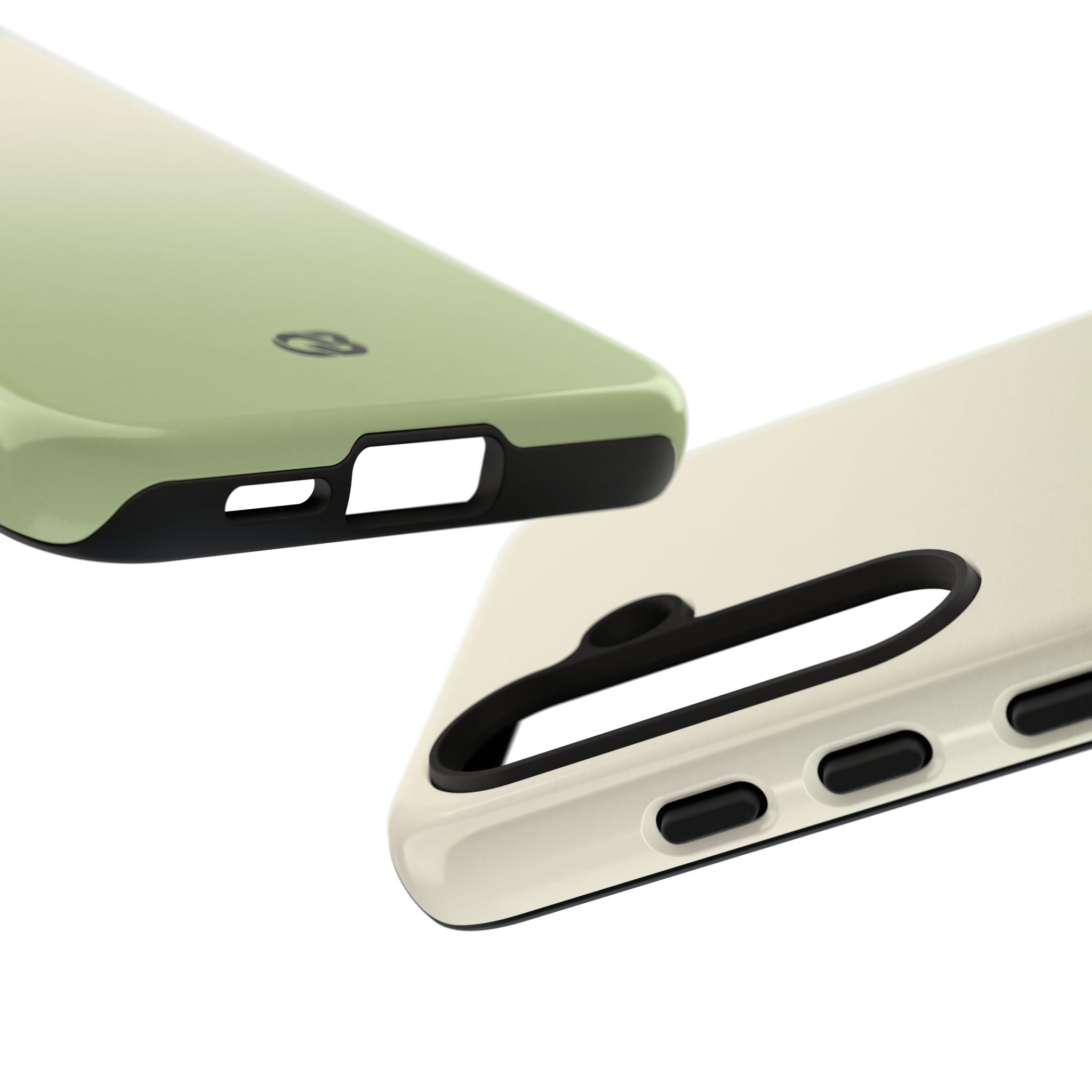 Green Tough Phone Case for Samsung - Bone Sage Fade