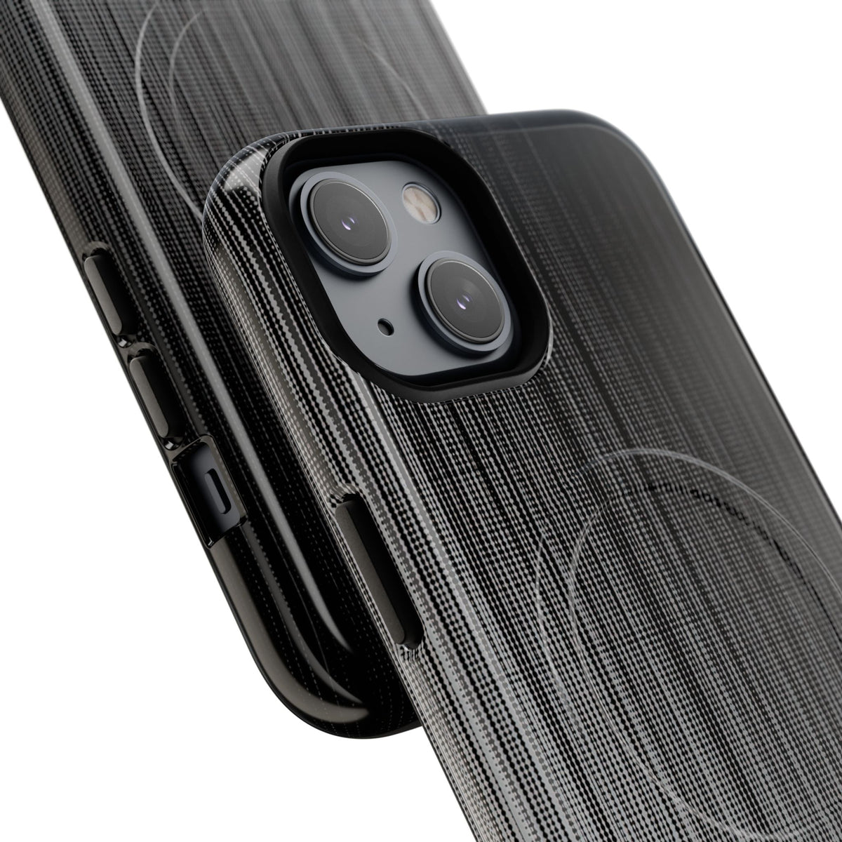 Grey Tough 2.0 Magsafe Phone Case for iPhone - Static Vertical Dither