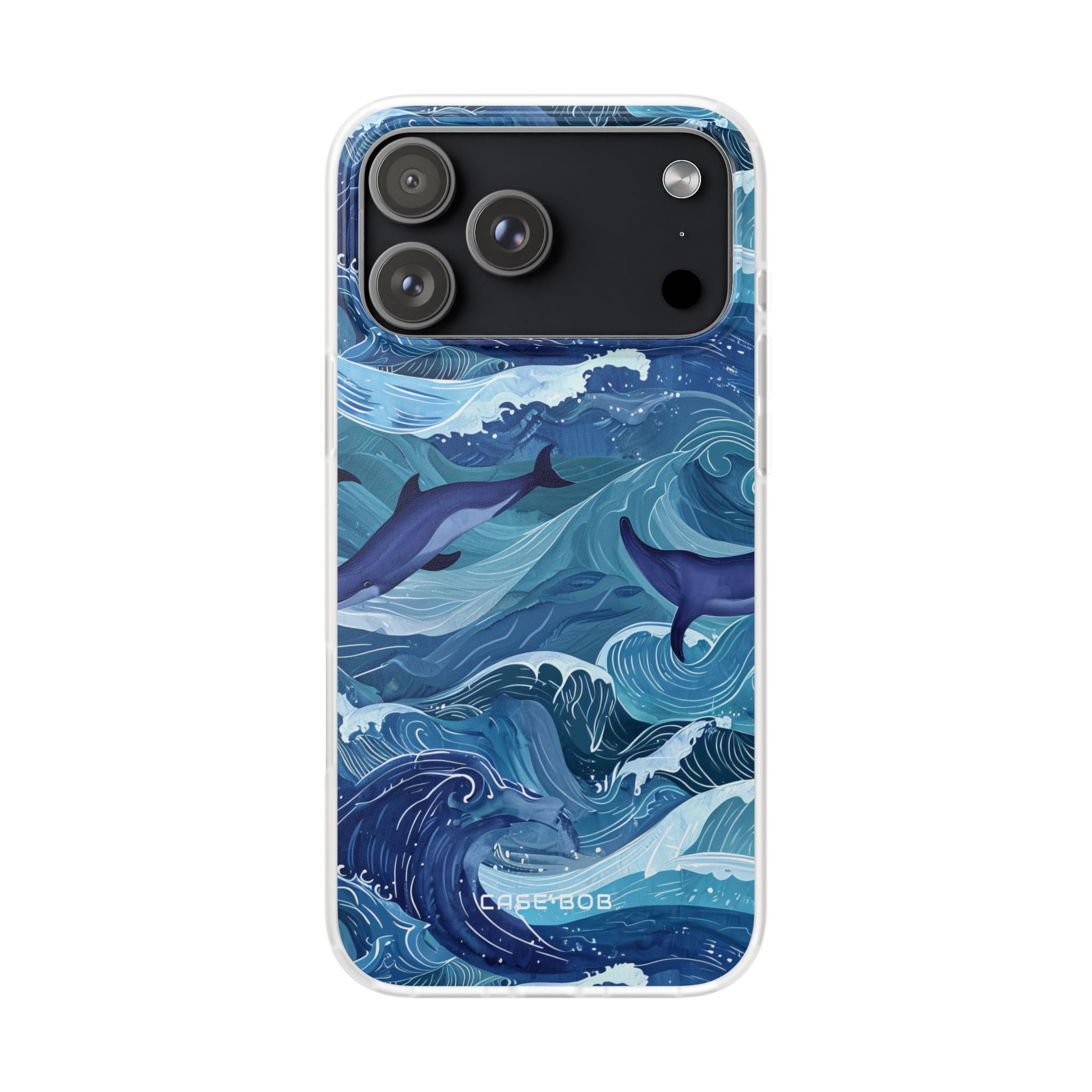 Dolphin Waves iPhone 17 Pro MaxCase - Soft - CASE•BOB