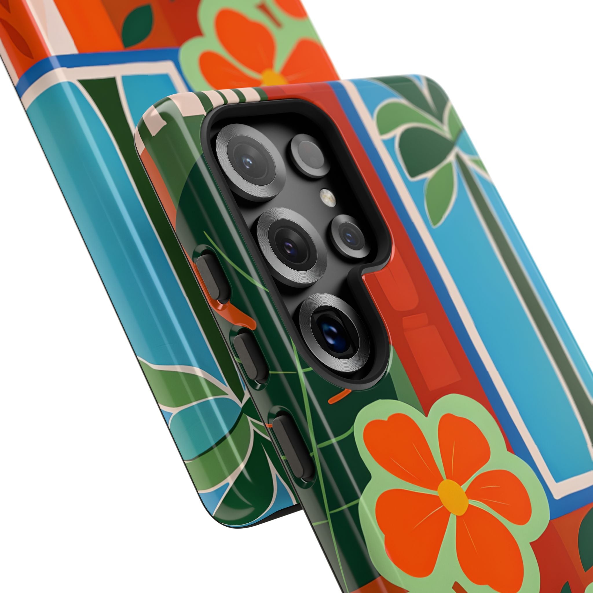 Vivid Jungle Collage · Tough Coque de téléphone pour Samsung