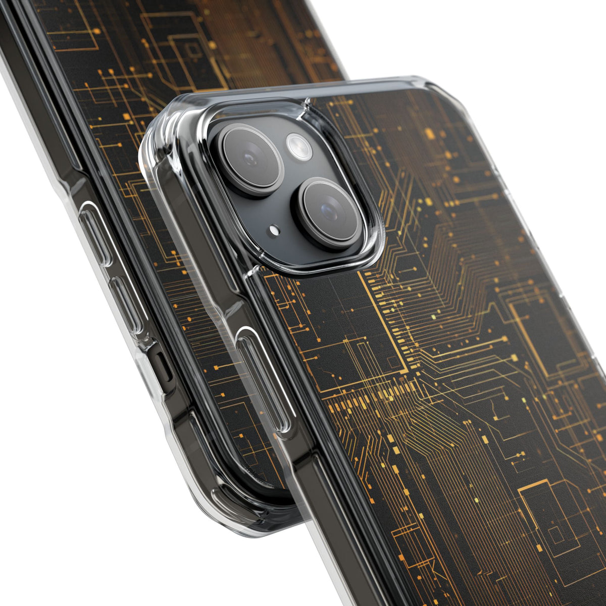 Gold Impact MagSafe Phone Case for iPhone - Amber Core Mainframe