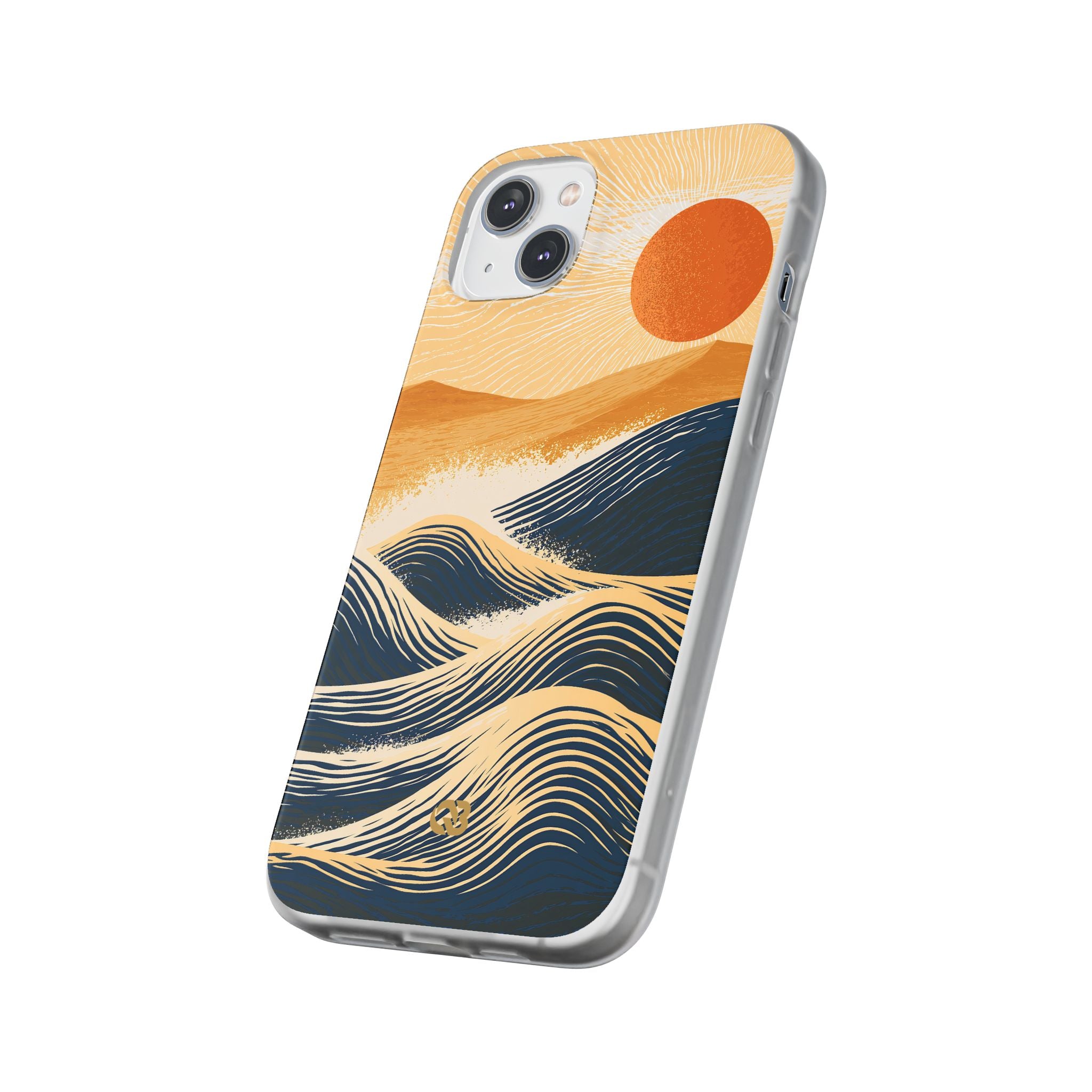Blue Lite Phone Case for iPhone - Kyoto Cresting Tide