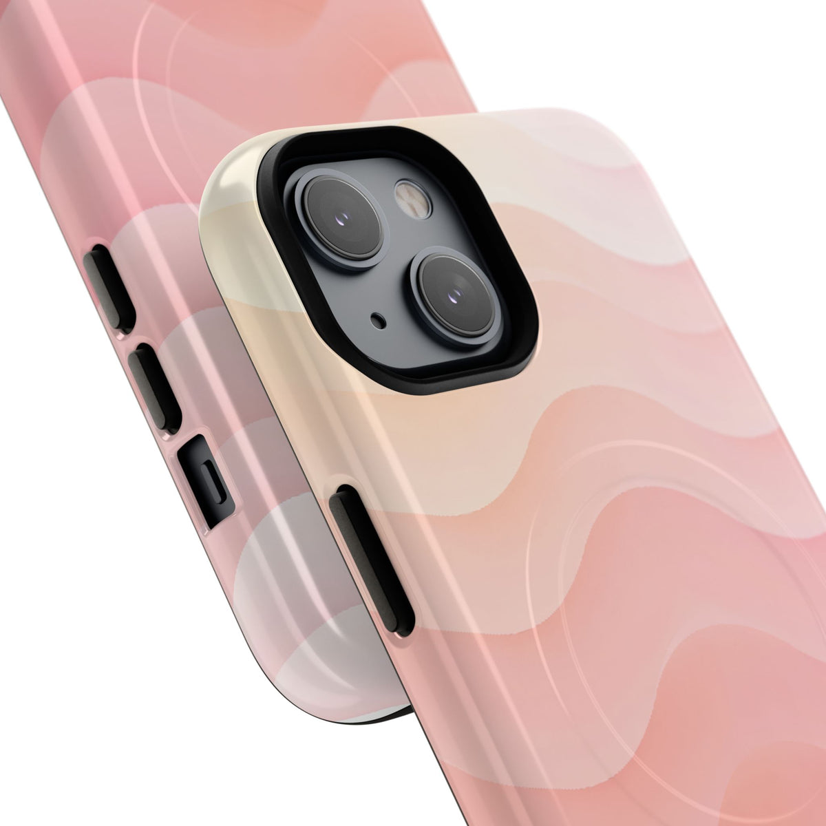 Blush Horizon Waves · Tough 2.0 Magnetic Phone Case for iPhone · Pink