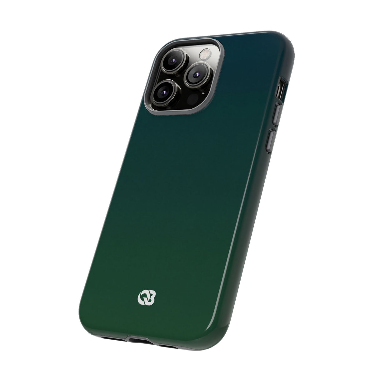 Green Tough Phone Case for iPhone - Midnight Pine Horizon