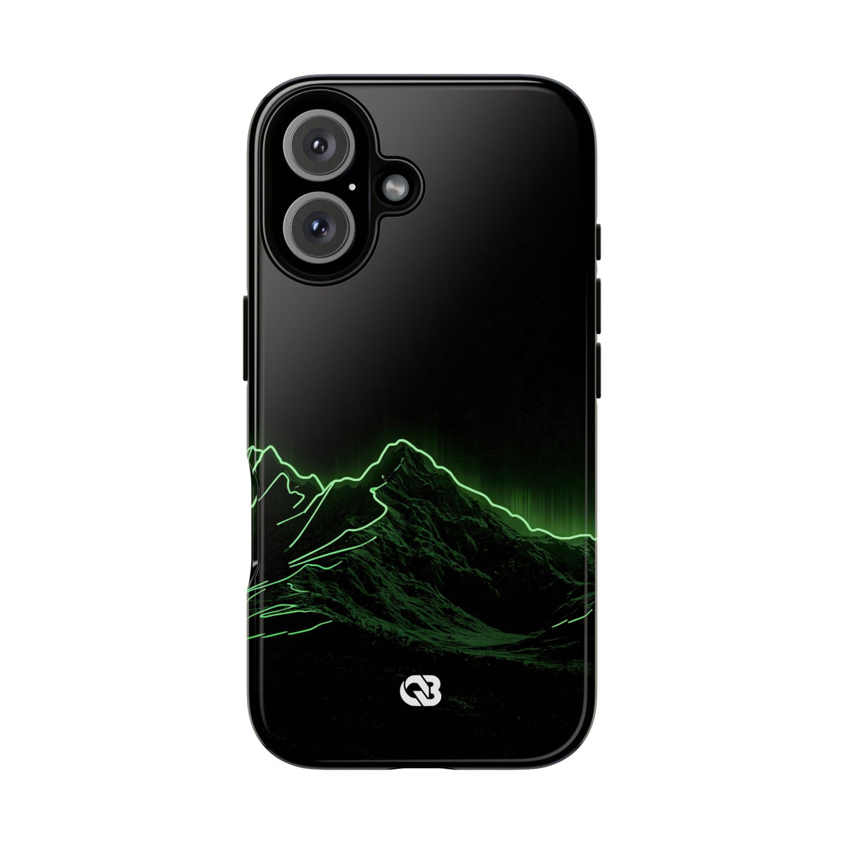 Nordic Mountain Contour · Tough Phone Case for iPhone · Black