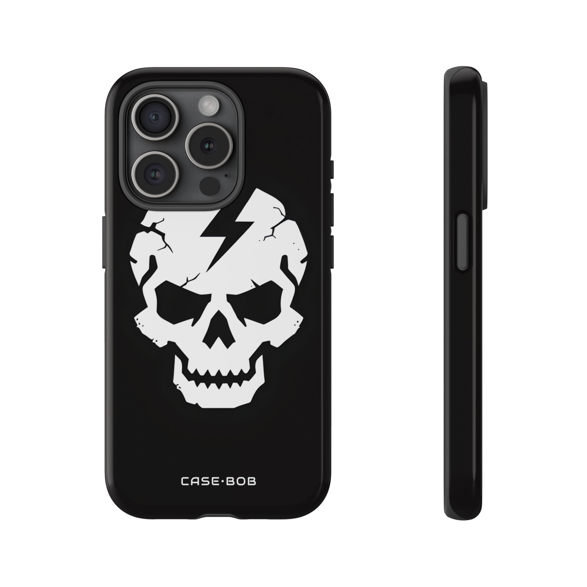 Lightning Skull iPhone 15 Pro Case - Tough