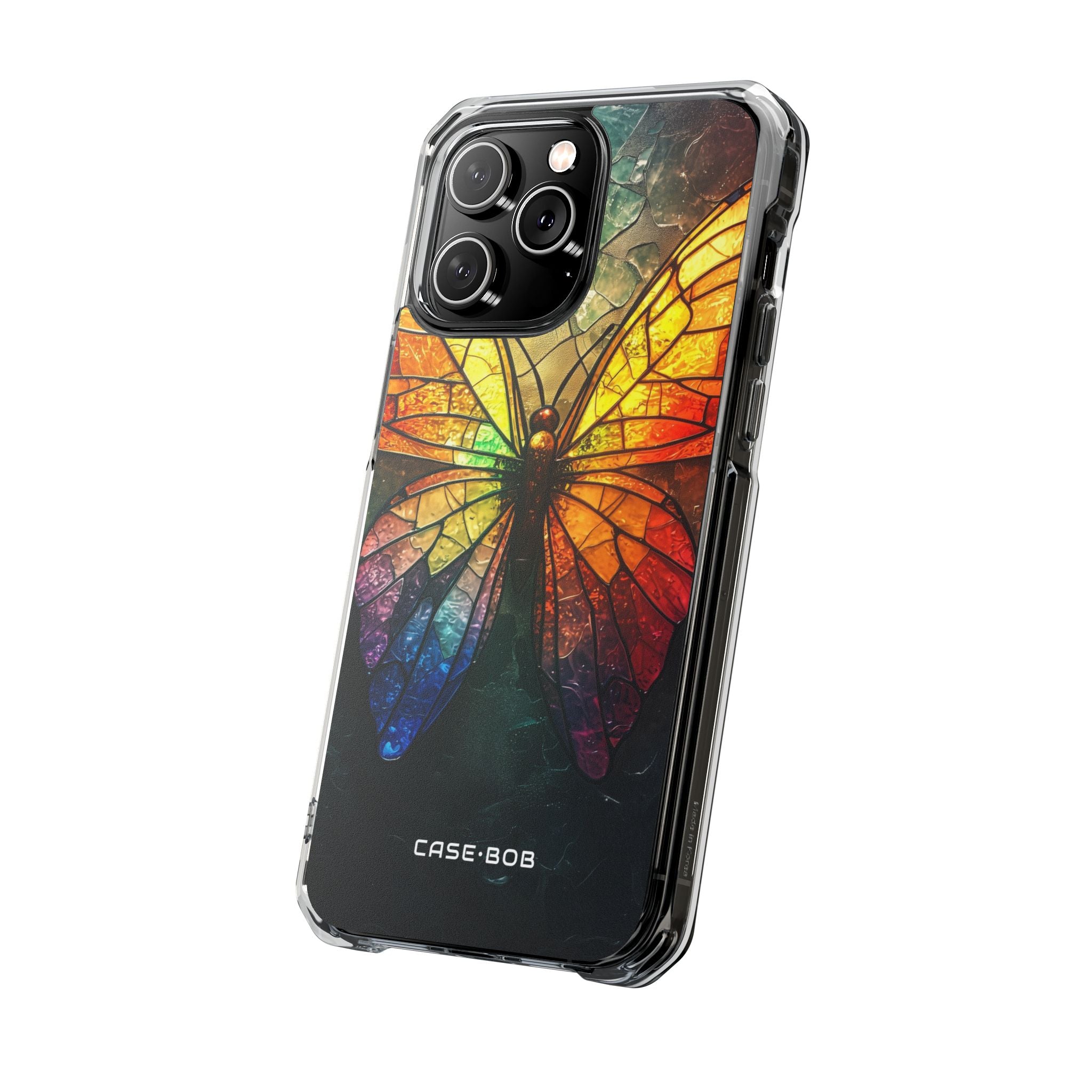 Stained Glass Butterfly iPhone 14 Pro Max Case - Impact